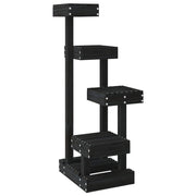 VidaXL Kattenmeubel 45,5x49x103 cm massief grenenhout zwart - afbeelding 2