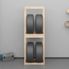 Vidaxl bandenrek 63x40x180 cm massief grenenhout