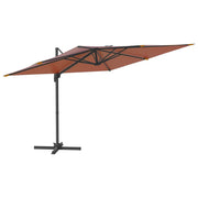 Vidaxl zweefparasol met aluminium paal 400x300 cm terracottakleurig - afbeelding 2