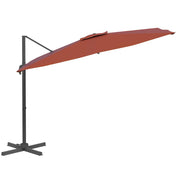 Vidaxl zweefparasol met aluminium paal 400x300 cm terracottakleurig - afbeelding 3