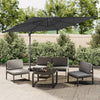Vidaxl zweefparasol met dubbel dak 300x300 cm antracietkleurig