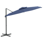 Vidaxl zweefparasol met dubbele bovenkant 400x300 cm azuurblauw - afbeelding 3