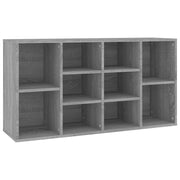 Vidaxl schoenenbank 103x30x55 cm bewerkt hout grijs sonoma eiken - afbeelding 2