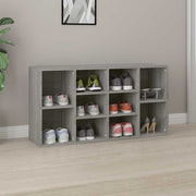 Vidaxl schoenenbank 103x30x55 cm bewerkt hout grijs sonoma eiken - afbeelding 1