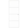 Vidaxl binnendeur 76x201,5 cm gehard glas en aluminium smal wit