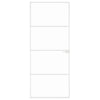 Vidaxl binnendeur 83x201,5 cm gehard glas en aluminium smal wit