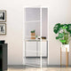Vidaxl binnendeur 83x201,5 cm gehard glas en aluminium smal wit