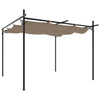 Vidaxl pergola met uitschuifbaar dak 295x292x230 taupe