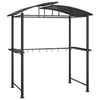 Vidaxl barbecue-overkapping 210x114x230 cm staal antracietkleurig