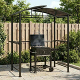 Vidaxl barbecue-overkapping 210x114x230 cm staal antracietkleurig - afbeelding 1
