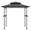 Vidaxl barbecue-overkapping 240x150x243 cm staal antracietkleurig