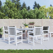 Vidaxl tuinstoelkussens 6 st lage rug 100x50x7 cm stof grijs - afbeelding 1