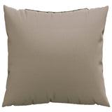 Vidaxl bankkussens 4 st 40x40 cm stof taupe - afbeelding 3