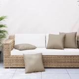 Vidaxl bankkussens 4 st 40x40 cm stof taupe - afbeelding 1