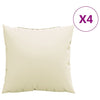 Vidaxl bankkussens 4 st 50x50 cm stof crèmekleurig
