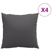 Vidaxl bankkussens 4 st 60x60 cm stof antracietkleurig - afbeelding 2