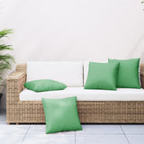 Vidaxl bankkussens 4 st 60x60 cm stof groen - afbeelding 1