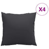 Vidaxl bankkussens 4 st 60x60 cm stof zwart