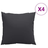 Vidaxl bankkussens 4 st 60x60 cm stof zwart - afbeelding 2