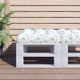 Vidaxl palletkussen bladpatroon 50x50x12 cm stof