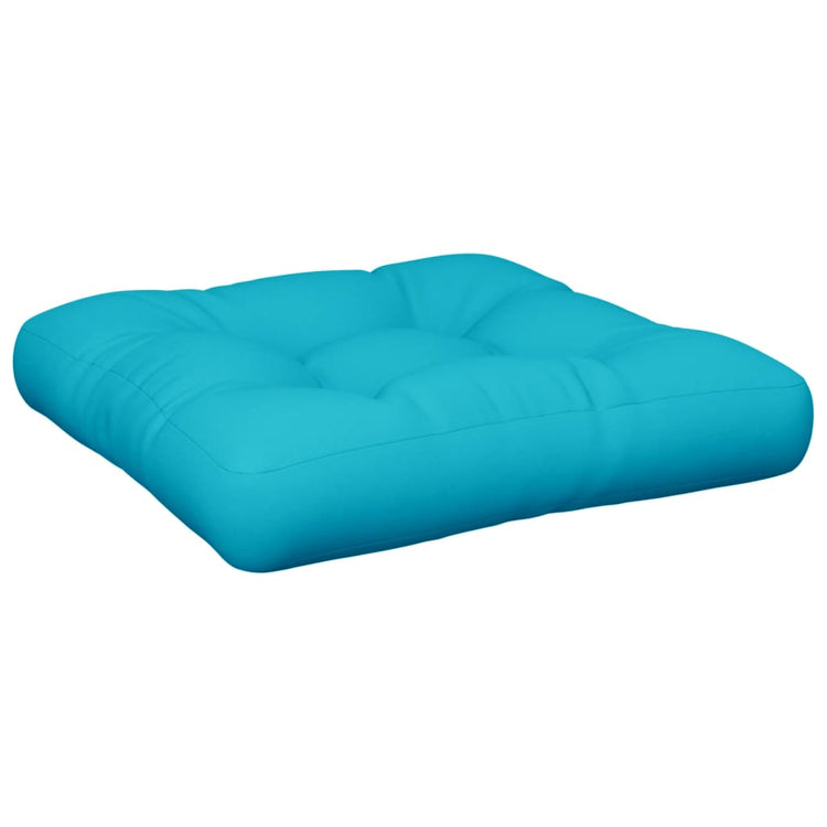 VidaXL Palletkussen 50x50x12 cm stof turquoise
