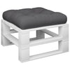 Vidaxl palletkussen 60x60x12 cm stof antracietkleurig
