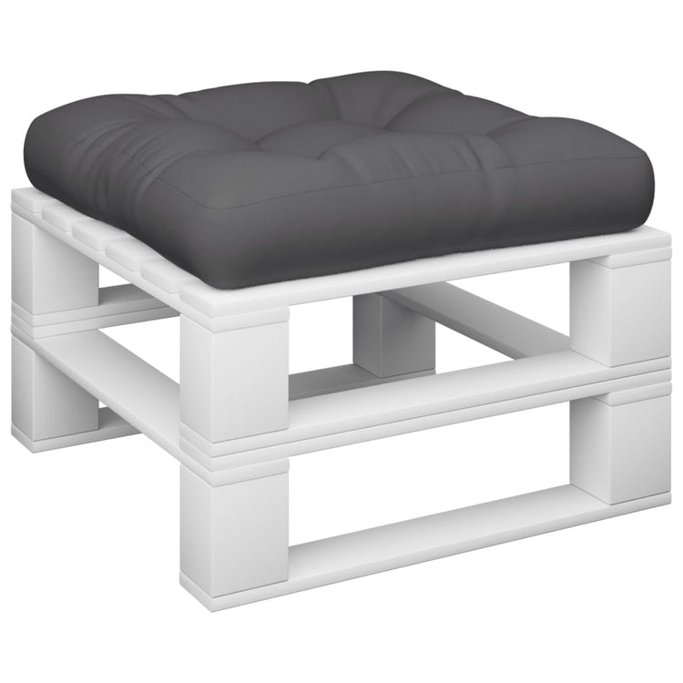 Vidaxl palletkussen 60x60x12 cm stof antracietkleurig