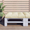 Vidaxl palletkussen 70x70x12 cm stof crèmekleurig