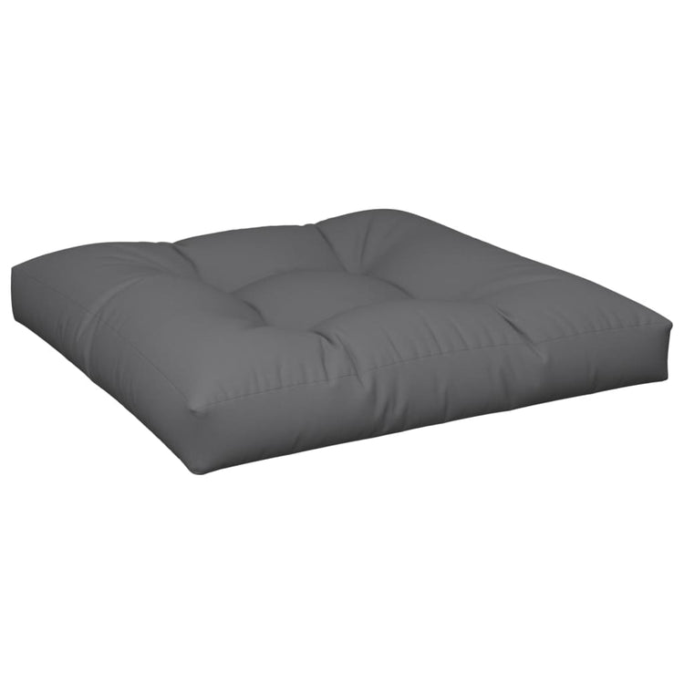 Vidaxl palletkussen 80x80x12 cm stof antracietkleurig