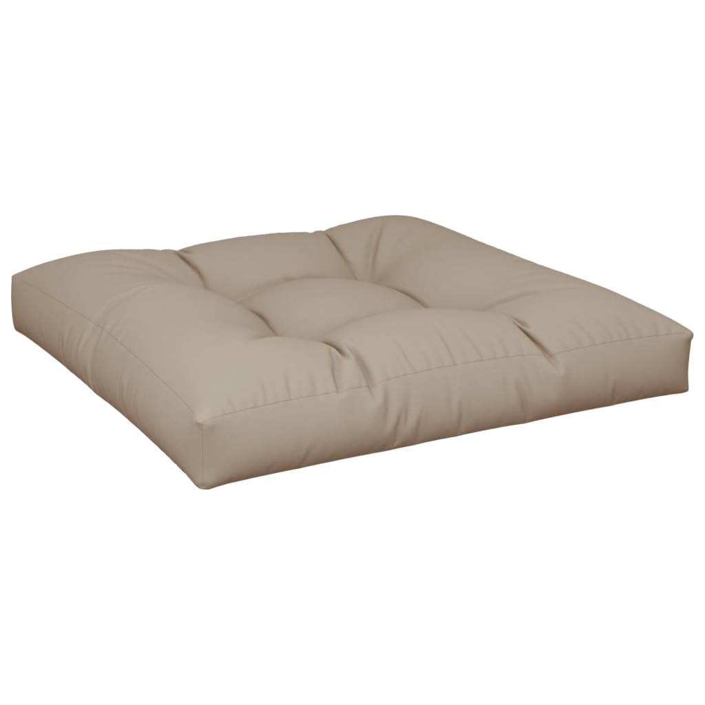 Vidaxl palletkussen 80x80x12 cm stof taupe