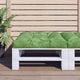 Vidaxl palletkussen bladpatroon 80x80x12 cm stof