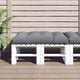 Vidaxl palletkussen 120x80x12 cm stof grijs