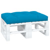 Vidaxl palletkussen 120x80x12 cm stof blauw