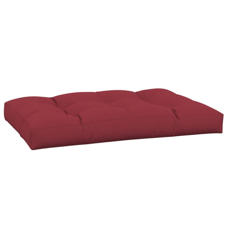 Vidaxl palletkussen 120 x 80 x 12 cm stof wijnrood