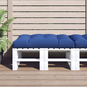 Vidaxl palletkussen 120x80x12 cm stof koningsblauw - afbeelding 1