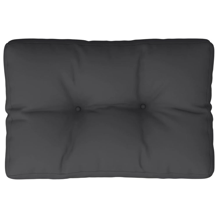 Vidaxl palletkussen 60x40x12 cm stof zwart