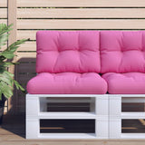 Vidaxl palletkussens 60x40x12 cm stof roze - afbeelding 1