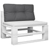 Vidaxl palletkussen 80x40x12 cm stof antracietkleurig