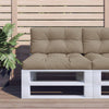 Vidaxl palletkussen 80x40x12 cm stof taupe