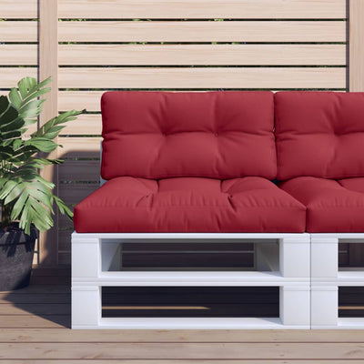 Vidaxl bankkussen 80x40x12 cm stof wijnrood