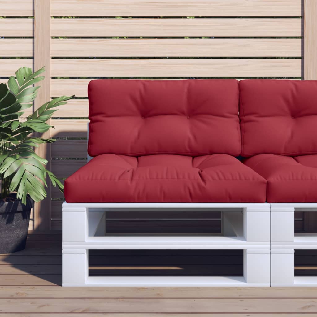Vidaxl bankkussen 80x40x12 cm stof wijnrood