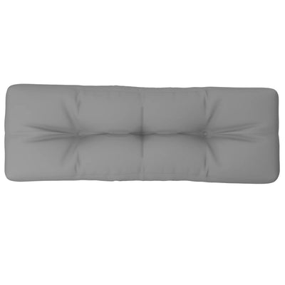 Vidaxl palletkussen 120x40x12 cm stof grijs