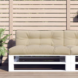 Vidaxl palletkussen 120x40x12 cm stof beige - afbeelding 1