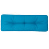 Vidaxl palletkussen 120x40x12 cm stof lichtblauw