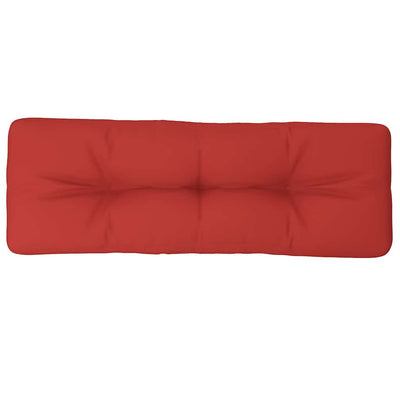 Vidaxl palletkussen 120x40x12 cm stof rood