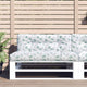 Vidaxl palletkussen 120x40x12 cm stof bladpatroon