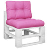Vidaxl palletkussens 2 st stof roze