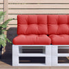 Vidaxl palletkussens 2 st stof rood
