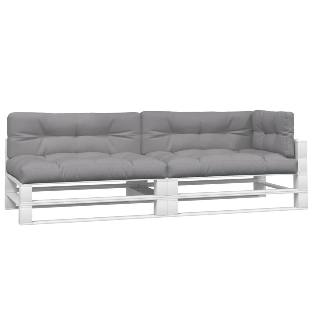 VidaXL Palletkussens 5 st stof grijs