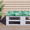 Vidaxl palletkussen bladpatroon 60x61,5x10 cm stof